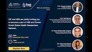 CIF and HSG Joint Webinar - CEE and FSU Health Researchers Network