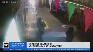 6 charged in ATM burglary ring in New York