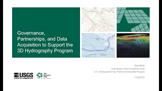 Governance, Partnerships, and Data Acquisition to Support the 3D Hydrography Program