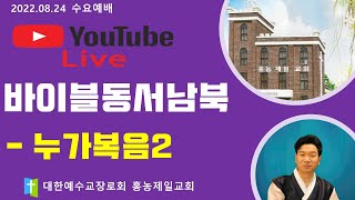 2022-08-24 설교 | 바이블동서남북- 누가복음2 | 손찬양 담임목사 | 홍농제일교회 LIVE STREAMING