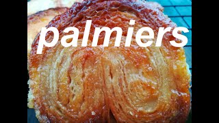 Palmiers AKA Palm trees, crispy puff pastry biscuit