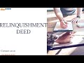 RELINQUISHMENT DEED @dialezee