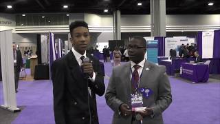 Keishan Scott at the DECA International Career Development Conference