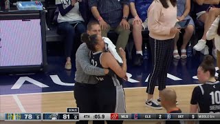 McBride COLLIDES With OWN TEAMMATE Sylvia Fowles' Shoulder To FACE & Can Barely Stand Afterwards!