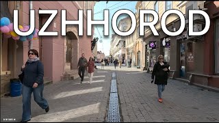 4K Walking Tour in Ukraine🇺🇦. Uzhhorod