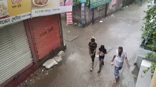 See Rain ( বৃষ্টি দেখা ) from my Home .Donchamber , Narayangonj, Bangladesh.