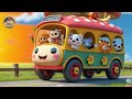 the wheels on the bus go round and round nursery rhymes u0026 kids songs animal song