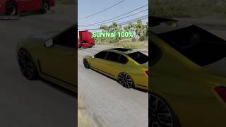 BMW 740 Li - Crash Test Beamng drive/ Axel Garage#shorts