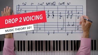 Music Theory: Drop 2 Voicing | Chord Progressions | Jazz | Berklee Online