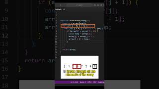 Bubble sort explained. Step by step implementation in Javascript