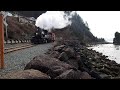 mccloud river 25 2 6 2 2nd of 3 steam locomotives at rr crossing