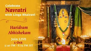 🔴 LIVE: Navratri Pooja 2022 LIVE at Linga Bhairavi - Haridram Abhishekam