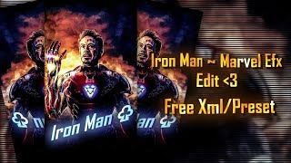 Iron Man 🗿 - Edit ll Ae Inspired Xml ll Alight motion Trending preset ||