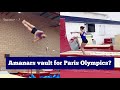 The United Kingdom of Amanars? 🇬🇧 Alice Kinsella & Ruby Evans vault training for the Paris Olympics