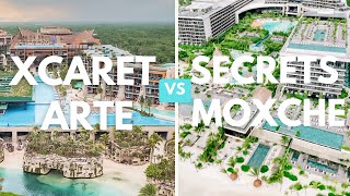 Xcaret Arte VS Secrets Moxché Resort Comparison