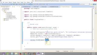 Selenium Tutorial #25 - Selenium WebDriver - Working with Drop Down List values - Part 1