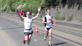 marathoner on the 34th kilometer - Prague Internation Marathon 2011