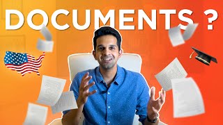 Documents required for University Applications! | MS in USA 🇺🇸