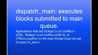 IOS multithreading using gcd (Grand Central Dispatch)