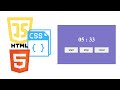 Create a Timer with Start, Stop, and Reset Buttons – HTML, CSS & JavaScript!