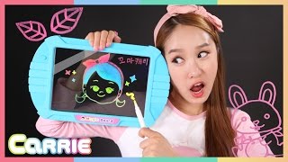 캐리의 반짝반짝 레인보우 매직보드 장난감 으로 그림 그리기 놀이 CarrieAndToys