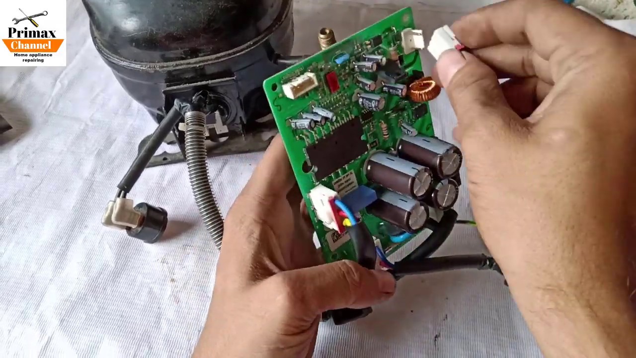 How To Check Inverter Refrigerator Identify PCB Board & Refrigerator ...