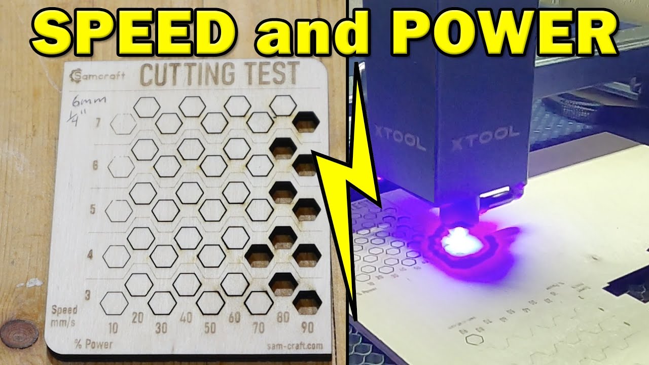 What Laser Cut Speed And Power Settings To Use - YouTube