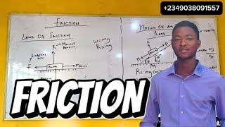 Friction | Types of Friction | Full Jamb Tutorial class #Jamb #Waec #Putme