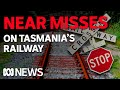 Near-miss videos released to improve railway safety in Tasmania | ABC News