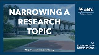 Narrowing A Topic Video