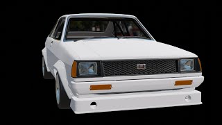 日産　B310サニークーペ　TS仕様　datsun b310 coupe 3DCG　blender car modeling