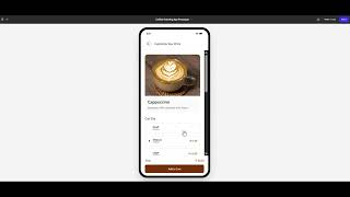 CC Coffee Ordering App prototype
