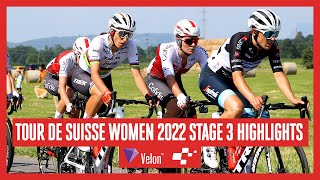 Hectic punchy finish | Tour de Suisse Women 2022 Stage 3 Highlights