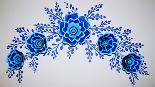 Wall Decoration flower origami | paper craft idea | Easy Paper Craft