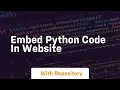 embed python code in website