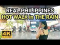 WALKING HOT in THE RAIN | NICE WET EXPERIENCE from ESCOPA RESIDENCE Quezon City Philippines [4K] 🇵🇭