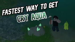 *FASTEST* Way To Get Crystalized Aquamarine | Roblox Islands