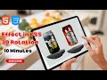 Make 3D Rotation Effect Using CSS Only |Create 3D Rotation Effect Using CSS | Step-by-Step Tutorial