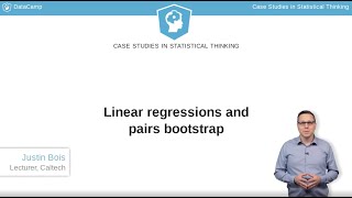 Python Tutorial : Linear regressions and pairs bootstrap