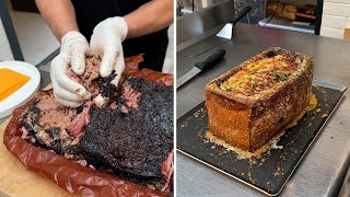 Garlic Bread Brisket Lasagna 🤤