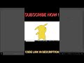 Draw Pikachu using python #shorts #code #python #pokemon