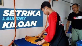 SOP SETRIKA BAJU LAUNDRY KILOAN! BAGIAN PENTING DALAM PROSES FINISHING TIDAK BOLEH ASAL-ASALAN!!!