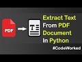 Extract Text From PDF in Python #pdf #text #python