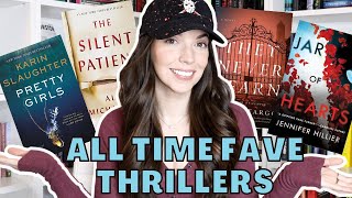 MY FAVORITE THRILLER BOOKS OF ALL TIME | 24 thriller recommendations