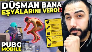 RAKİP BANA EŞYALARINI VERDİ!! 😂 (SÜRPRİZ SONLU!!) | PUBG Mobile