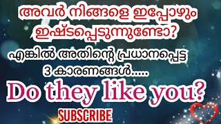 അവർ നിങ്ങളെ ഇപ്പോഴും ഇഷ്ടപ്പെടുന്നുണ്ടോ?🧿❤💑🤔😇🧿/Do they like you ? tarot card reading malayalam 🧿👫🧿