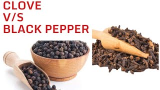 Difference between Long and Black pepper | लॉन्ग और काली मिर्च मैं अन्तर #indianspices #indianfood