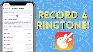 Record a Ringtone with Your Voice using Garageband