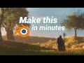 Making A Realistic Nature Scene in MINUTES! - Blender Tutorial