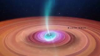 Black Hole Wobbles While Warping Space-Time - Animation